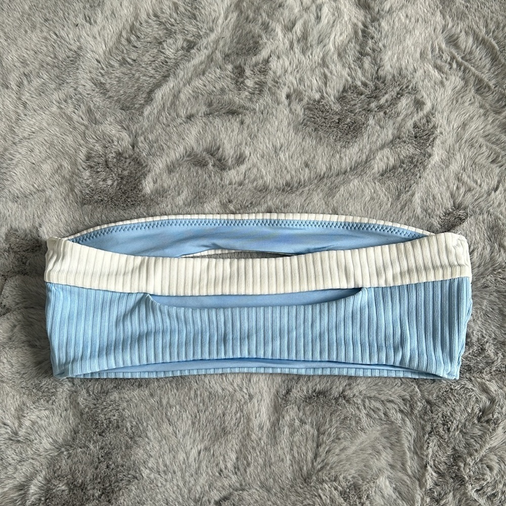 Onia Camila ribbed cutout bandeau bikini top size xs - Picture 7 of 9